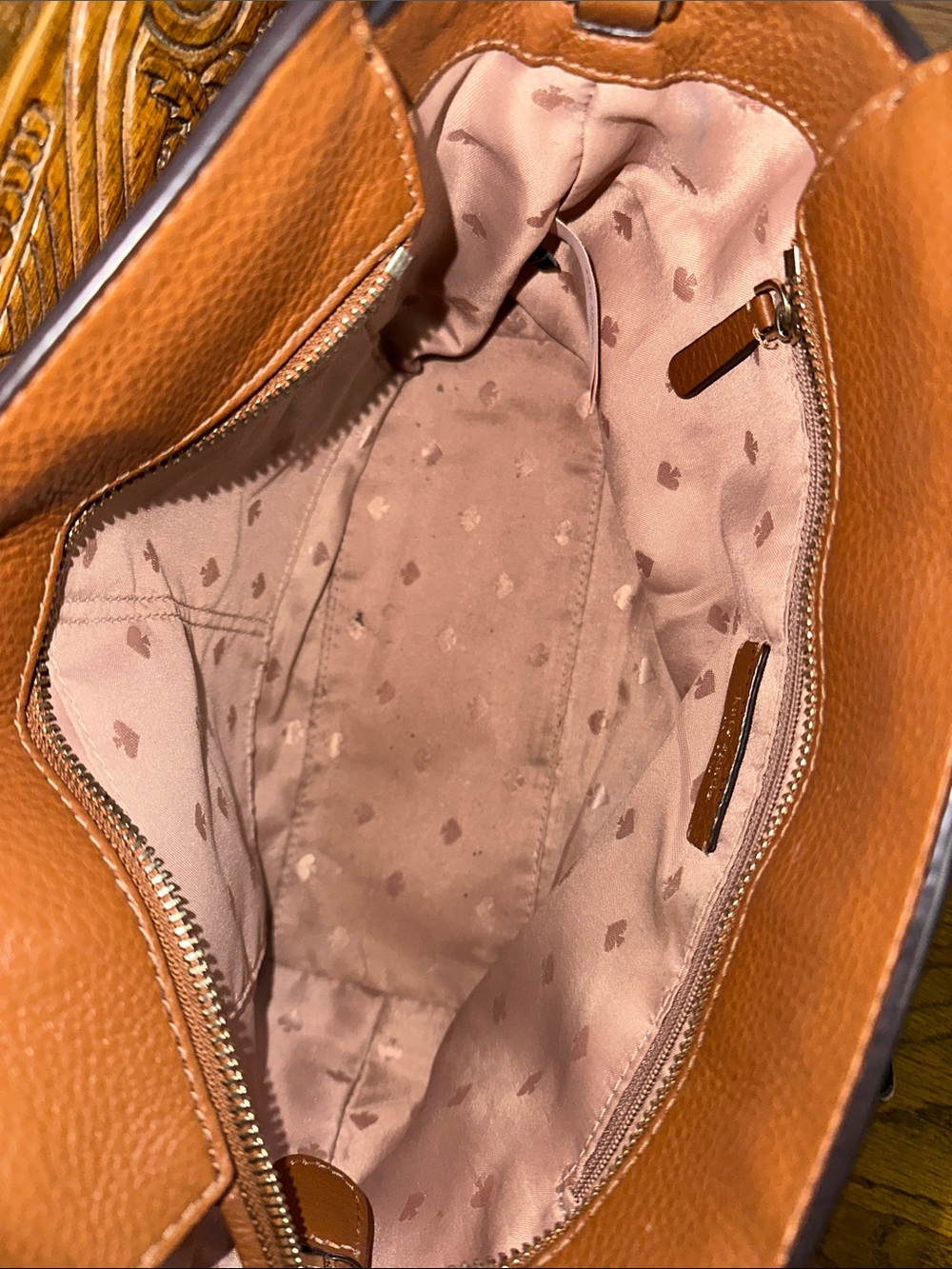 kate spade Brown Pebbled Leather Shoulder Bag - Picture 3 of 5